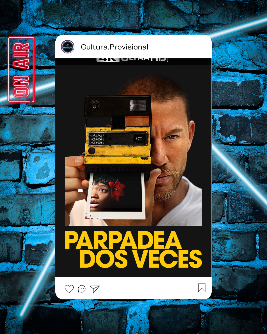 Parpadea dos veces - Póster